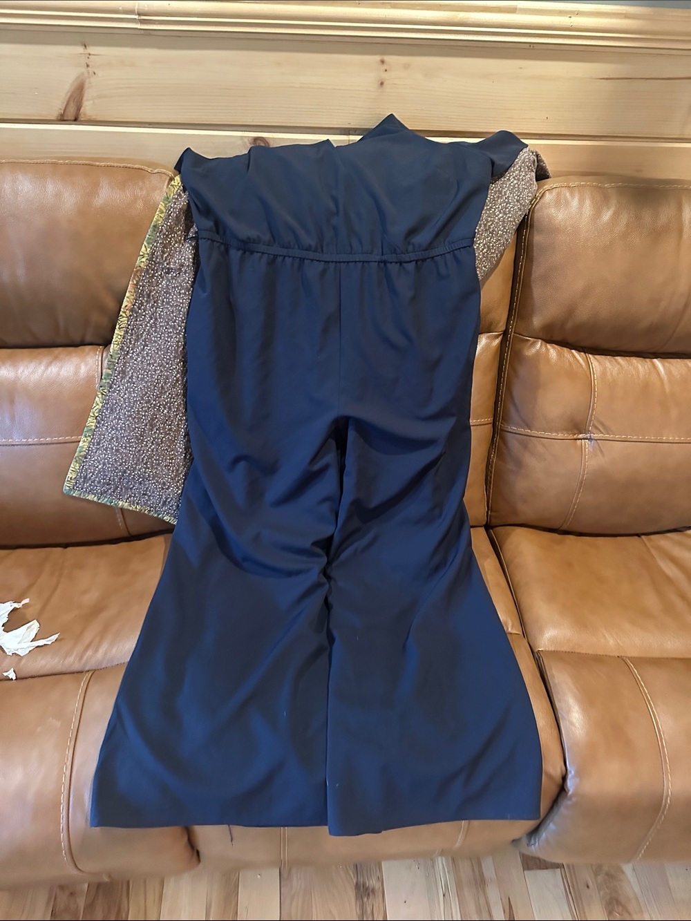 Lane Bryant Navy Wide-Leg Jumpsuit